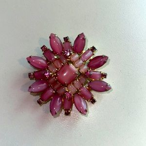 Warner Pink Starburst Brooch